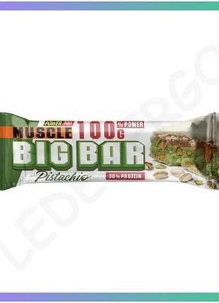 Протеїновий батончик muscle big bar 30% 100г фісташка для активних людей з високим вмістом білка та см sku_dsn_2023-10-7780