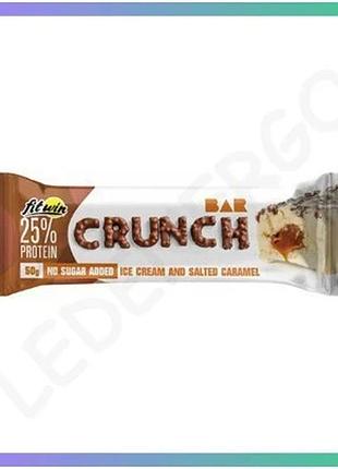 Протеїновий батончик fitwin crunch bar 25% 12x50г з морозивом та солоною карамеллю для активних людей sku_dsn_2023-10-4080