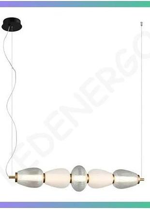 Люстра italux gastel латунная с led-модулем 22вт для освещения интерьера sku_it-pnd-74937-5-bk