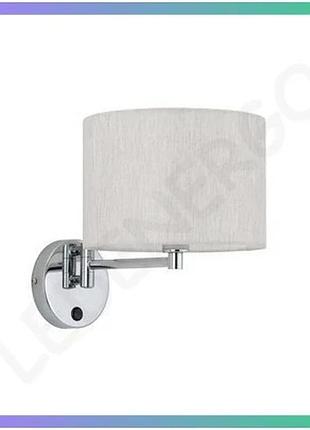 Бра hotel mood світло-бежевий 10вт для прикроватної зони сучасний дизайн e14 230мм sku_nd-11781