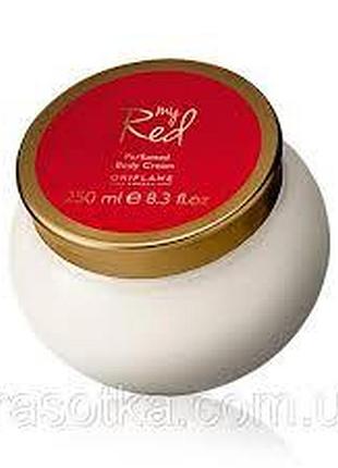 Oriflame. парфумований крем для тіла my red раритет оригінал.