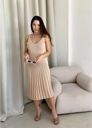 Майка жіноча в`язана joy бежева art knit