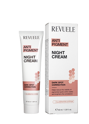 Ночной крем для лица revuele anti pigment night cream против пигментации, 40 мл