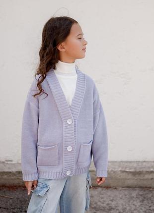 Кардиган детский casual серый art knit