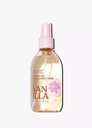 Спрей для тіла і волосся vanilla pink & victoria's secret