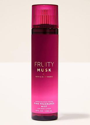 Парфумований спрей для тіла fruity musk fine fragrance mist