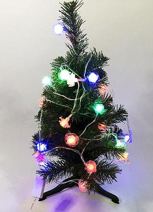 Гирлянда разноцветная для дома, гирлянда с led для детской комнаты электронная oy-47