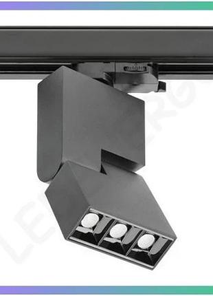 Трековый светильник gtv sierra 8w ip20 4000k черный для потолка алюминиевый освещение sku_oledim_xld-sra08wc-nb