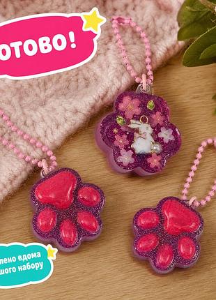 Набор таба лапки из uv-смолы и uv лампой