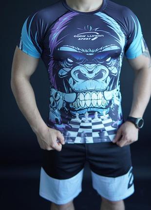 Мужской компрессионный расшгард (jiu-jitsu / mma, graphic series) 3 xl