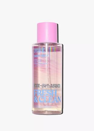 Парфюмированный спрей для тела fresh & clean sun-splashed pink & victoria's secret