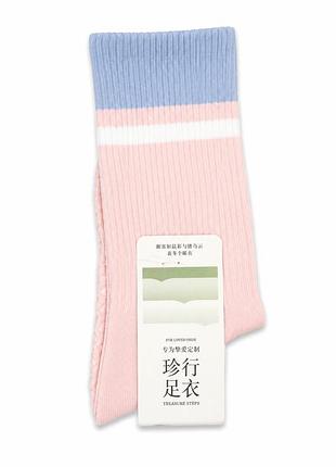 Шкарпетки високі 100 % cotton рожевий