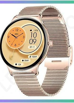 Электронные часы modfit business pro gold mesh 36 мм водонепроницаемые с пульсометром для женщин sku_aber_1077-0333