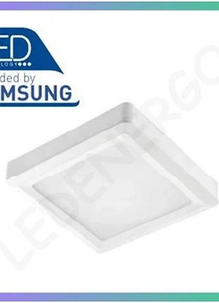 Светильник gtv louis 24w накладной квадратный ip54 4000k для потолка белый светодиодный sku_oledim_ld-lsnk24w-nb