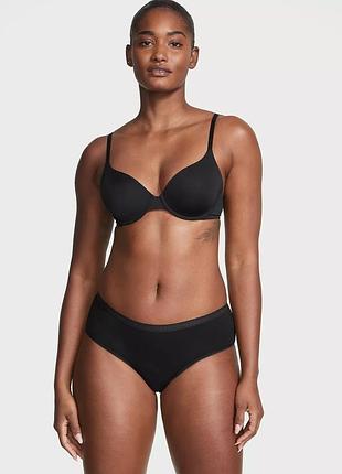 Бавовняні трусики хіпхагери stretch cotton hiphugger victoria's secret чорные s