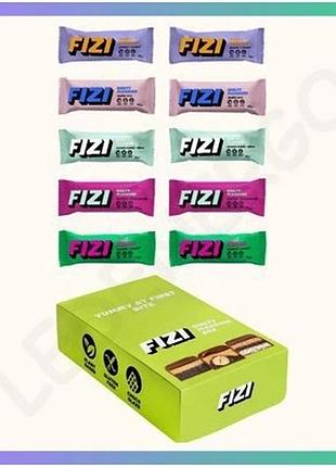 Бокс с батончиками fizi guilty pleasure 10 штук 45г шоколадные для сладкоежек микс-сеты sku_dsn_2022-10-0936