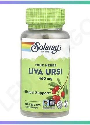 Добавка uva ursi 460mg solaray для здоров'я сечовивідної системи 100 капсул рослинна формула натуральн sku_dsn_2023-10-7001
