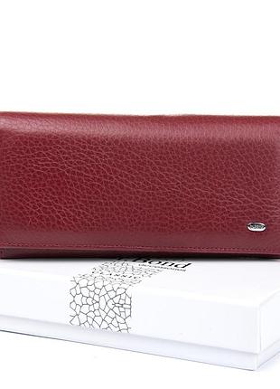 Podium гаманець classic жіноча шкіра dr. bond w501 wine-red