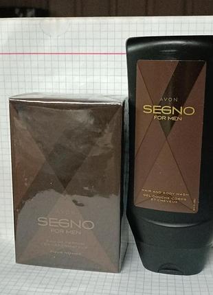 Набір парфумерний segno avon вода 75 ммл гель-шампунь 250