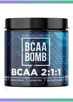 Bcaa bomb 2-1-1 150г манго аминокислоты для восстановления после тренировки спортивное питание sku_dsn_2023-10-3537