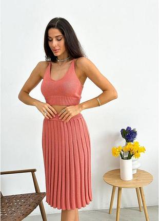 Топ в'язаний joy кораловий art knit