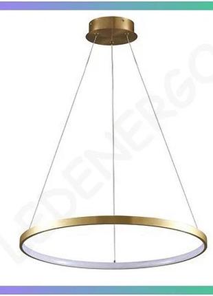 Люстра goldlux lea золотая 20вт led 500мм для современного интерьера освещение sku_gl-329165