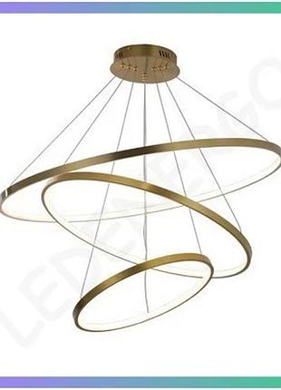Люстра goldlux lea золотая 60вт 800мм современная светодиодная люстра для дома и офиса sku_gl-330031
