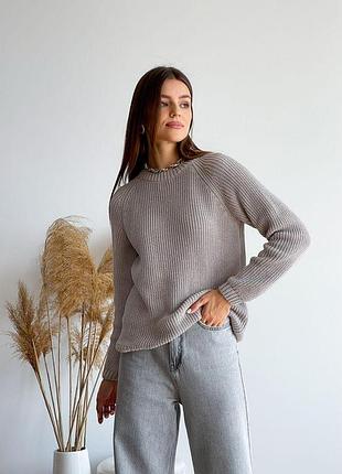 Джемпер льняной cotton art knit