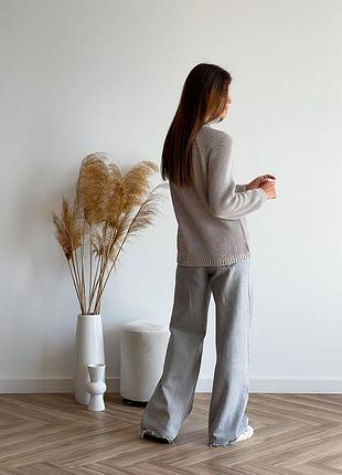 Джемпер льняной cotton art knit 4