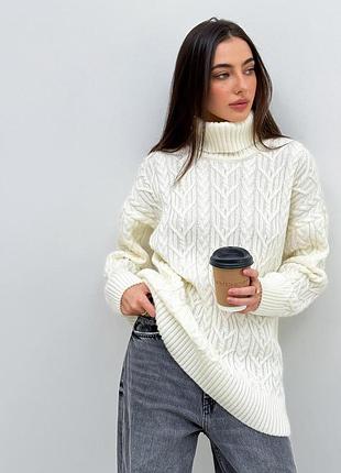 Светр олівія молочний art knit