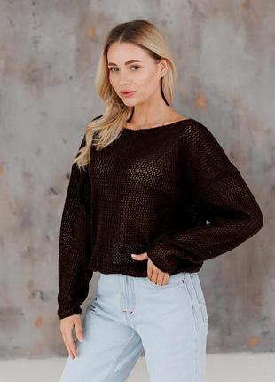 Женский джемпер soft шоколад art knit