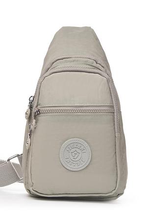 Podium сумка женская текстиль бананка полиамид jielshi ak-011 beige