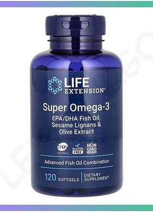 Рыбий жир super omega-3 epa dha с лигнанами кунжута и экстрактом оливы 120 капсул для здоровья сердца sku_dsn_2022-10-1936