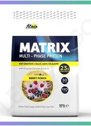 Протеиновый комплекс fitwin matrix 900г ягодный напиток для восстановления мышц после тренировки sku_dsn_2024-11-0109
