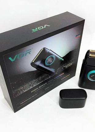 Електробритва vgr v-377 black шейвер 8