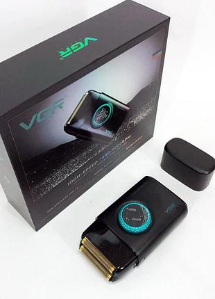 Електробритва vgr v-377 black шейвер 9