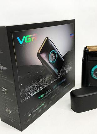 Електробритва vgr v-377 black шейвер 10
