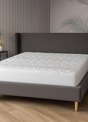 Наматрасник nordic 160х200х35 см tm ideia пл 150г/м2, натяжной с бортом по периметру, защитный