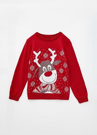 Джемпер детский с оленем art knit