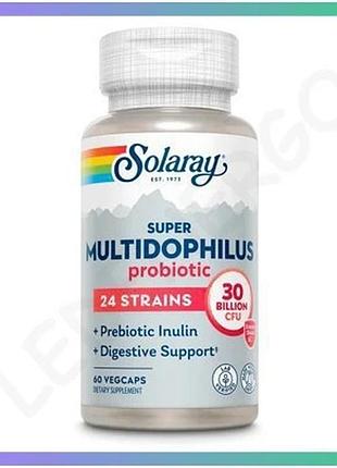 Пробіотик super multidophilus 24 штамів 30 млрд кое 60 капсул для підтримки мікрофлори кишечника sku_dsn_2024-11-0722