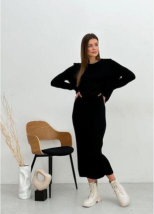 Джемпер чёрный jolie art knit 2