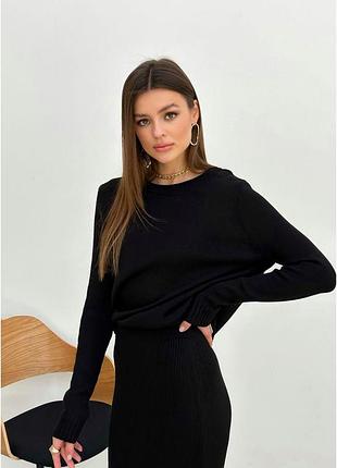 Джемпер чёрный jolie art knit 3