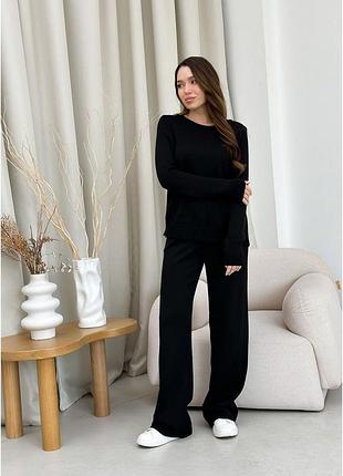Джемпер чёрный jolie art knit 7