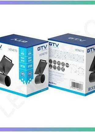 Светильник gtv veneto, ip20, max.20w, 1xgu10, круглый, чёрный (os-ven20wo1-10) sku_oledim_os-ven20wo1-10