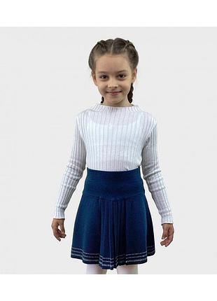 Спiдниця дитяча герда синя з люрексом art knit