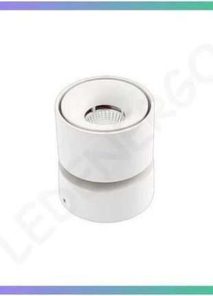 Світильник gtv led bianco 8w ip20 4000k круглий білий з нахилом для стелі освітлення 36 міс. гарантія sku_oledim_ld-bnc8wob-nb
