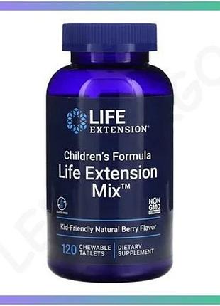 Детская пищевая добавка life extension mix жевательные таблетки 120 шт с ягодным вкусом для роста и ра sku_dsn_2023-10-5213