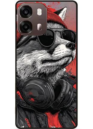 Силіконовий чохол бампер для oppo a6s з малюнком енот