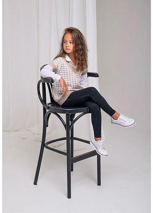 Жилетка лапки бежевая art knit