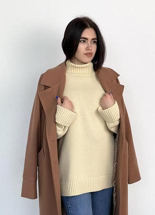 Светр sofia вершковий art knit 3